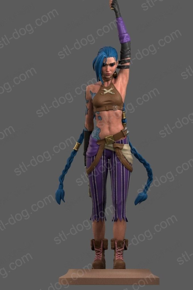 英雄联盟(League of Legends) 金克斯(Jinx – Arcane) 3D打印图纸